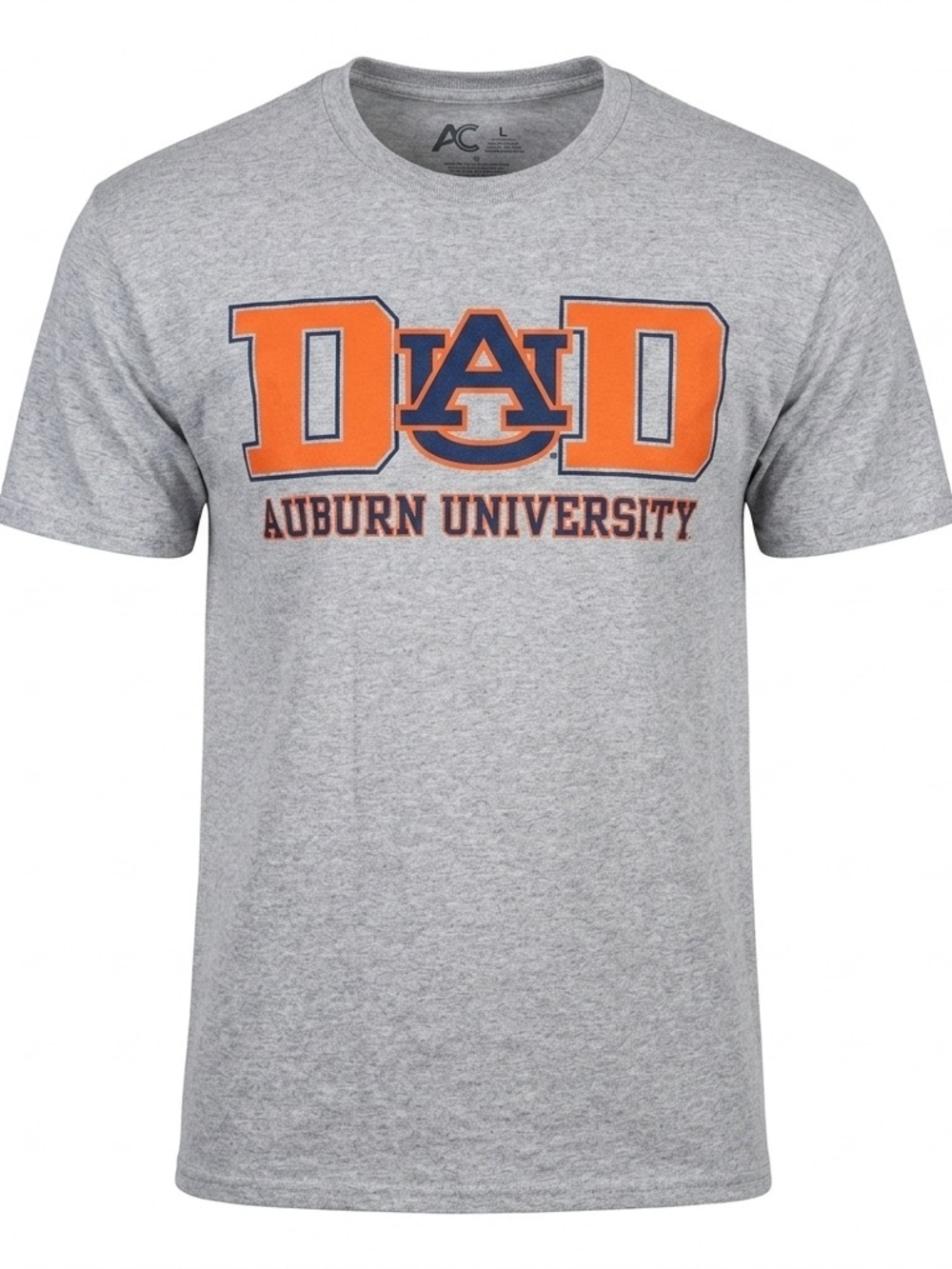 G-III Auburn University Tigers Dad T-Shirt Gray Size Large